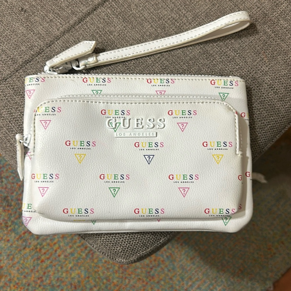 GUESS large wristlet bag